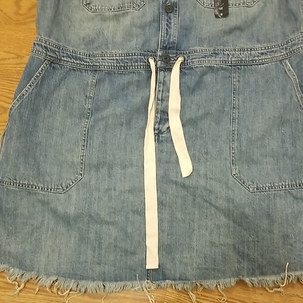 Nwt Lucky Brand Blue Denim Dress - Picture 4 of 14